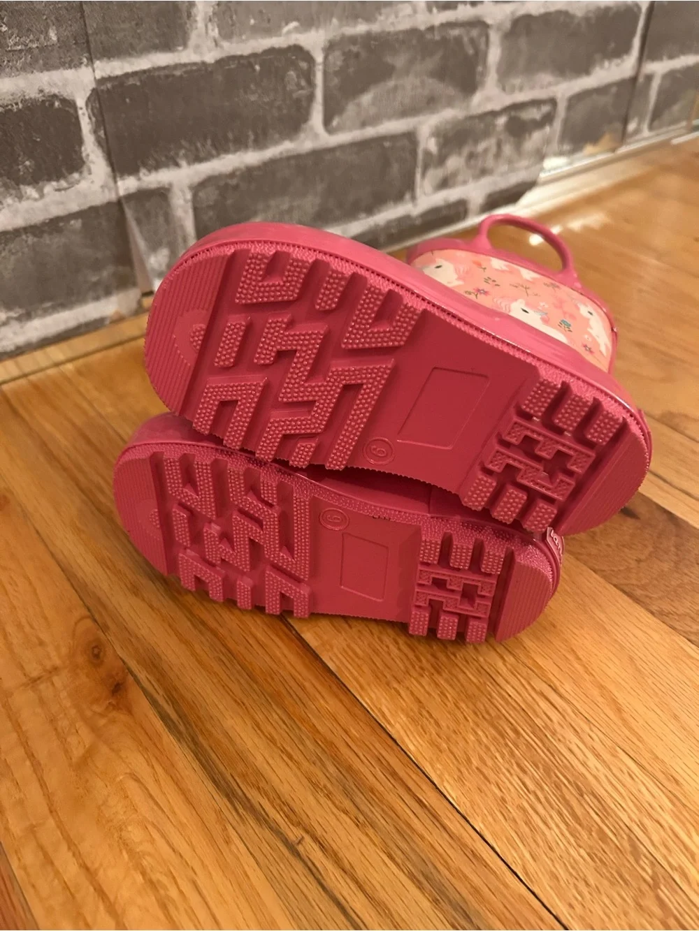 Pink Unicorn Kids Rain Boots